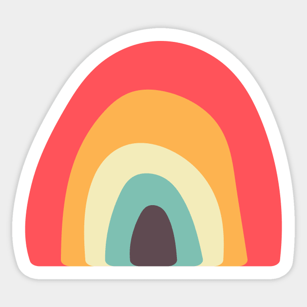 a nice rainbow Sticker by zoebrowne